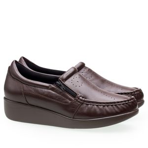 Mocassim Doctor Shoes Couro 200 Marrom