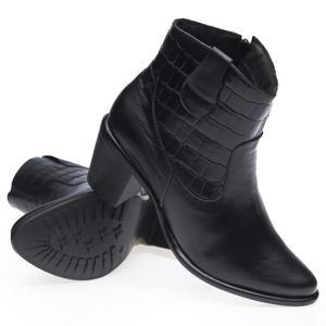 Bota Doctor Shoes Couro 7715 Preto