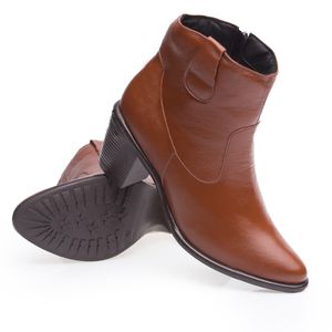 Bota Doctor Shoes Couro 7715 Terracota