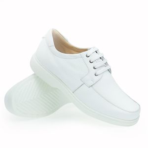 Sapato Casual Doctor Shoes Couro 414 Branco