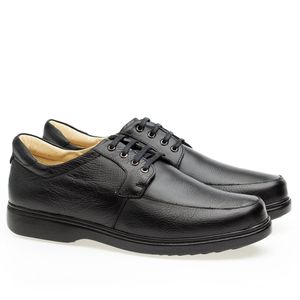 Sapato Casual Doctor Shoes Couro 414 Preto