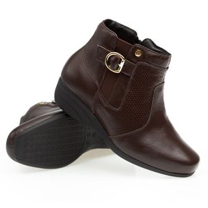 Bota Doctor Shoes Couro 1069 Café