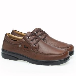 Sapato Casual Doctor Shoes Esporão Couro 5308 Marrom