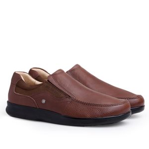 Sapato Casual Doctor Shoes Esporão Couro 3062 Marrom