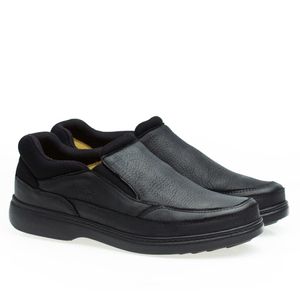 Sapato Casual Doctor Shoes Couro 418 Preto