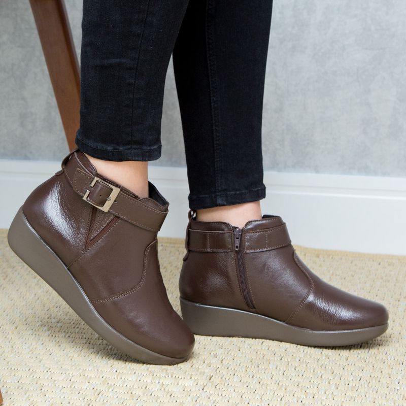 Bota Anabela Feminina Anatômica Doctor Shoes Antistaffa DoctorShoes