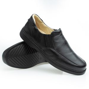 Sapato Casual Doctor Shoes Couro 410 Preto