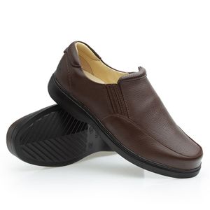 Sapato Casual Doctor Shoes Couro 410 Marrom