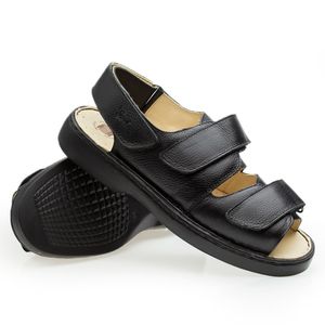 Sandália Doctor Shoes Couro 301 Preto