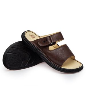 Chinelo Doctor Shoes Couro 917305 Marrom