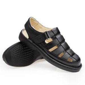 Sandália Doctor Shoes Couro 321 Preto