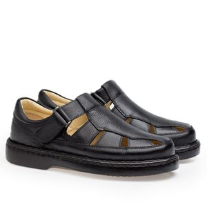 Sandália Doctor Shoes Couro 320 Preto
