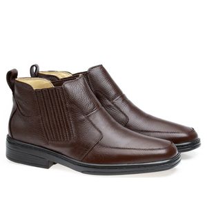 Bota Doctor Shoes Couro 915 Marrom