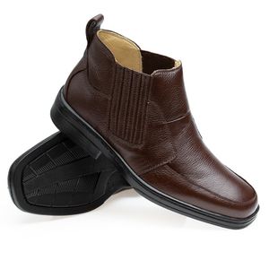 Bota Doctor Shoes Couro 915 Marrom