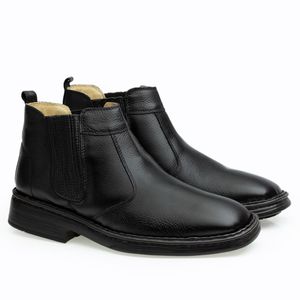 Bota Doctor Shoes Couro 1000 Preto