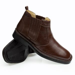 Bota Doctor Shoes Couro 1000 Marrom