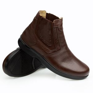 Bota Doctor Shoes Esporão Couro 3054 Marrom