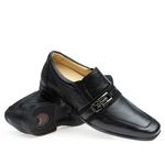 Sapato-Social-Doctor-Shoes-JOB-com-bolha-de-ar-Anti-Impacto-Couro-Floater-1745-Preto-Nobuck-Preto