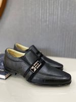 Sapato-Social-Doctor-Shoes-JOB-com-bolha-de-ar-Anti-Impacto-Couro-Floater-1745-Preto-Nobuck-Preto