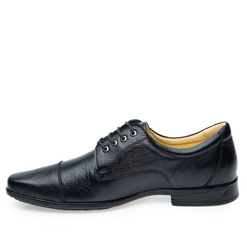 Sapato-Social-Doctor-Shoes-JOB-com-bolha-de-ar-Anti-Impacto-Couro-Floater-1748-Preto