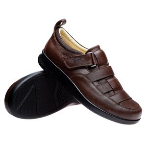 Sandália Doctor Shoes Esporão Couro 3069 Marrom