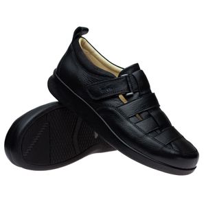 Sandália Doctor Shoes Esporão Couro 3069 Preto