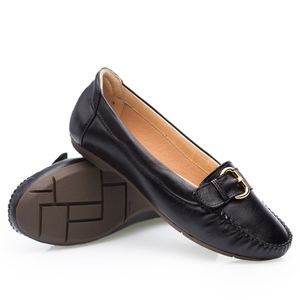 Mocassim Doctor Shoes Couro 1303 Preto