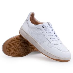 Sapatênis Doctor Shoes Sneaker Esporão Couro 2408 Branco
