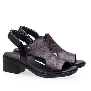 Sandália Doctor Shoes Couro 1565 Preto