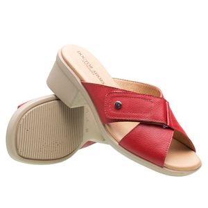 Tamanco Doctor Shoes Couro 1566 Vermelho