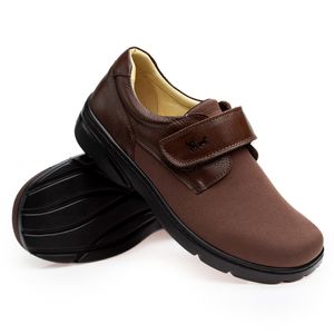 Sapato Casual Doctor Shoes Couro/Techprene 5305 Marrom