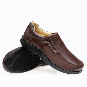 Sapato Casual Doctor Shoes Couro/Techprene 3056 Marrom