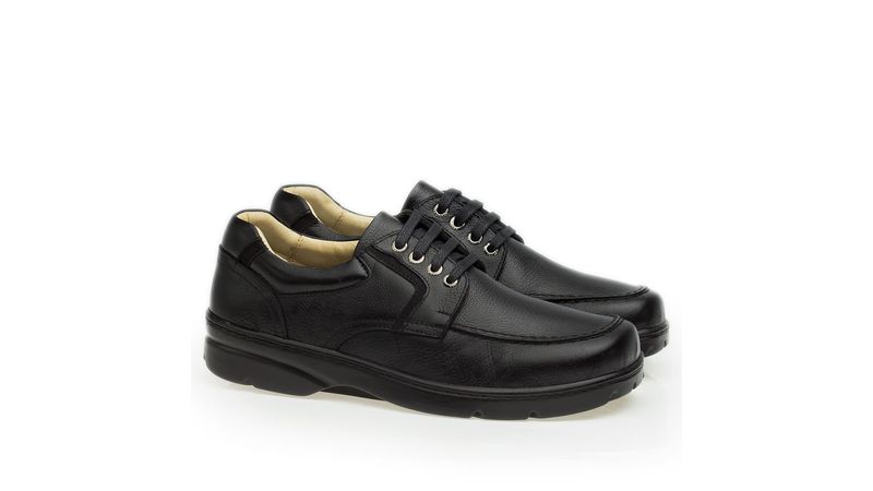 Sapato casual em couro dr store shoes preto