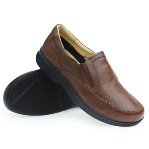 Sapato Casual Doctor Shoes Couro 3064 Camel