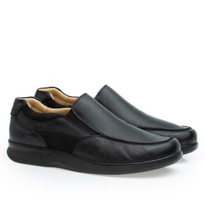 Sapato Casual Doctor Shoes Couro 3067 Preto