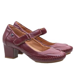 Sapato Salto Doctor Shoes Couro 789 Amora