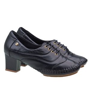 Sapato Salto Doctor Shoes Couro 790 Preto