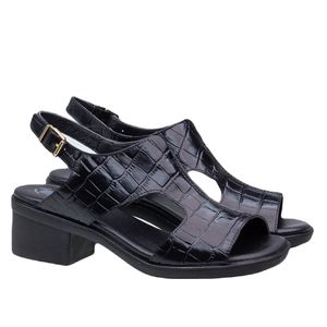 Sandália Doctor Shoes Couro 1571 Preto