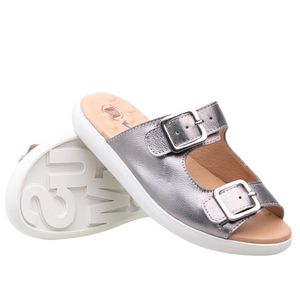 Tamanco Doctor Shoes Couro 1155 Inox