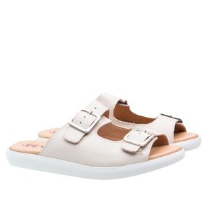 Chinelo Doctor Shoes Couro 1155 Gelo