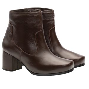 Bota Doctor Shoes Couro 1514 Marrom