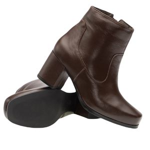 Bota Doctor Shoes Couro 1514 Marrom