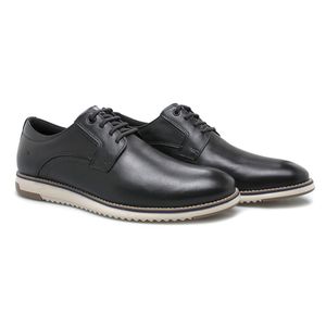 Casual Doctor Shoes Couro 54695 (Elástico) Preto