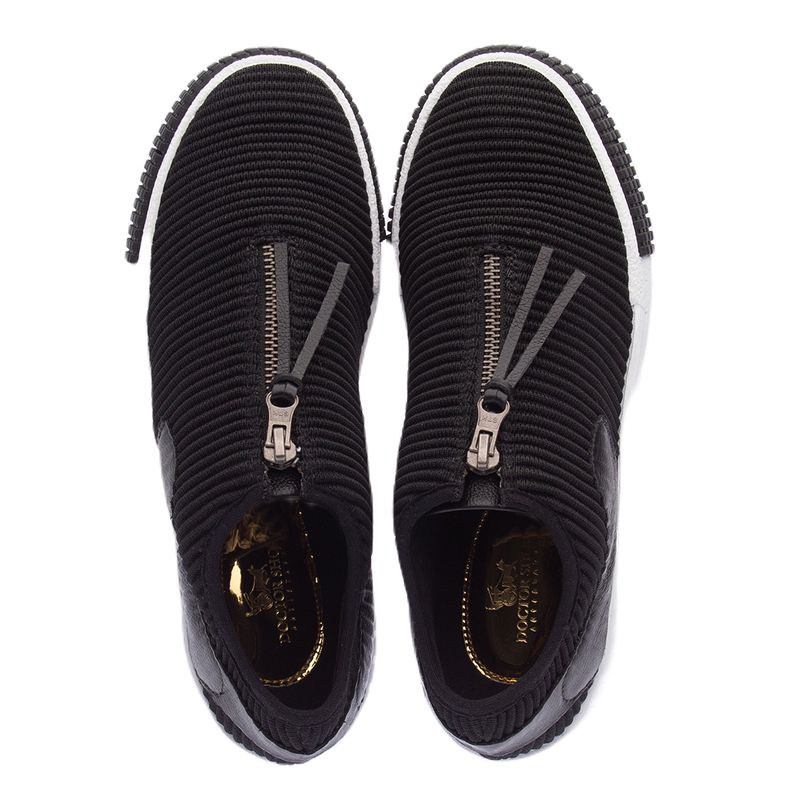Tenis-Doctor-Shoes-Knit-23101-Preto