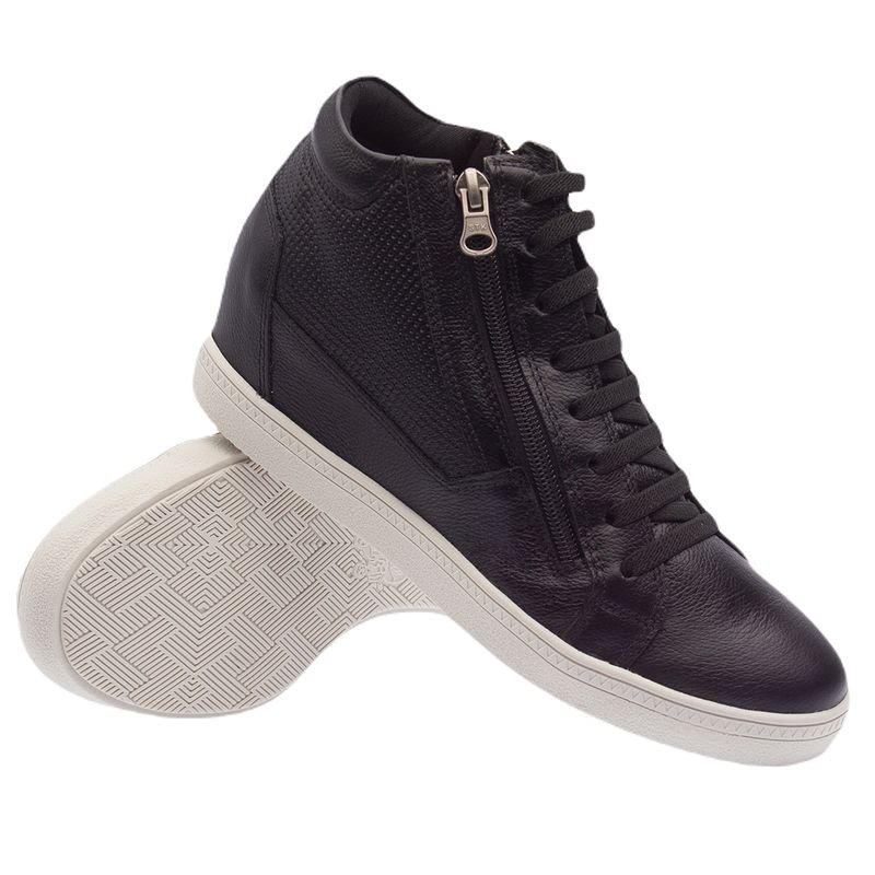 Tenis-Doctor-Shoes-Sneaker-Couro-65614--Elastico--Preto