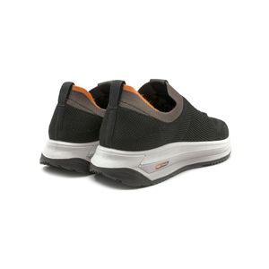 Tênis Doctor Shoes Knit 60810 (Elástico) Preto/Jaguar/Laranja