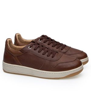 Tênis Doctor Shoes Sneaker Esporão Couro 2408 Marrom