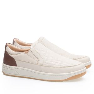 Tênis Doctor Shoes Sneaker Esporão Couro 2409 Palha