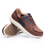 Tenis-Doctor-Shoes-Sneaker-Couro-2288-Marrom-Marinho-Preto