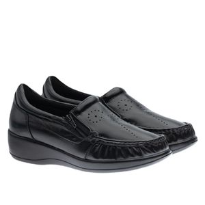 Mocassim Doctor Shoes Esporão Couro 200 Preto